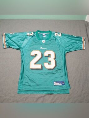 Reebok Miami Dolphins Ronnie Brown #23 NFL Jersey Men’s Size Medium Aqua Teal